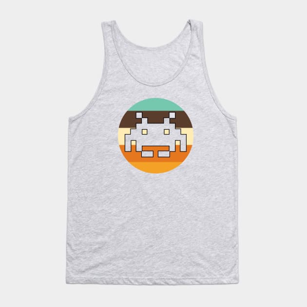 1970s Video Game Invader Transparent Alien Tank Top by Out of Memory